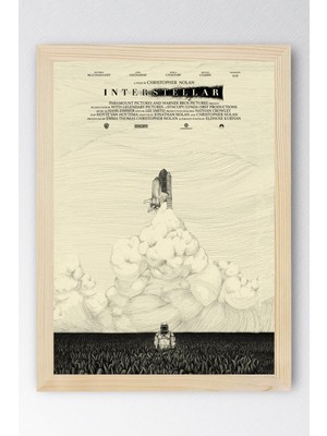 Interstellar Çerçeveli Tablo - Yıldızlararası Film Posteri Tablo