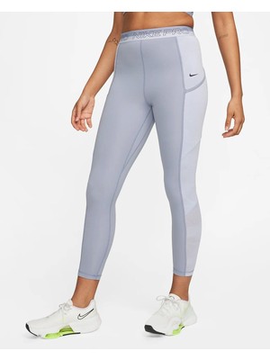 Nike Pro Dri-Fit High Rise 7/8 Tight Femme Kadın Gri Tayt