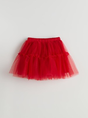 Beli Lastikli Kız Çocuk Tütülü Etek