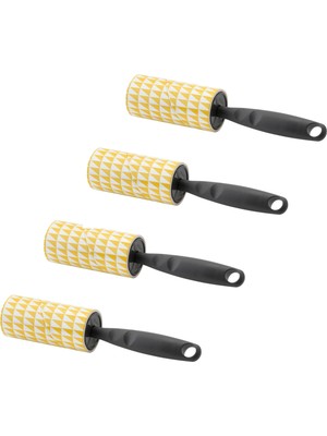 IKEA 4 Adet Saplı Kedi Köpek Tüy Toplayıcı Rulo Uzunluk 22 cm 4'lü Set İplik Tüy Toplama Rulosu