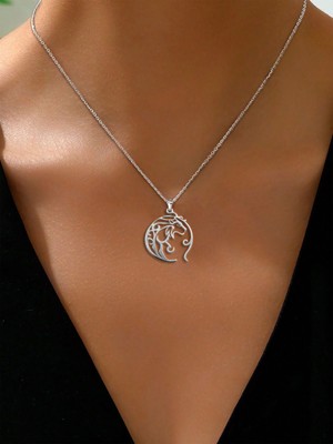 TabiTela 925 Ayar gümüş kolye aslan SM767