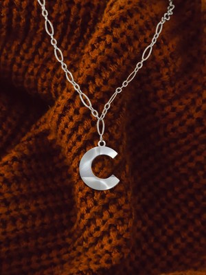 TabiTela 925 Ayar gümüş kolye "C"harfi SM659