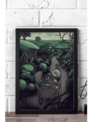 Yüzüklerin Efendisi Çerçeveli Tablo - The Shire Postertablo