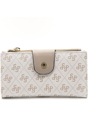 Silver & Polo Bej - Kum SP1140 Kadın Cüzdan & Kartlık