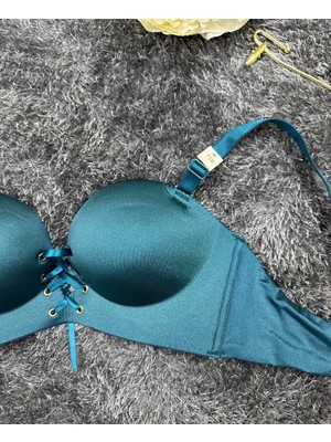 Natasha Ithal Balensiz Push-Up Lazer Kesim Önden Bağlamalı Rahat Sütyen -8388