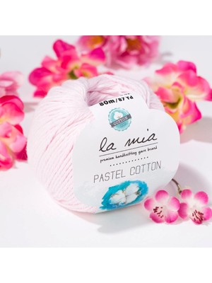 La Mia Pastel Cotton Pembe El Örgü Ipi - L057 - 33616