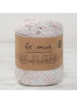 La Mia Re-Tweed Krem Melanj El Örgü İpi - L155