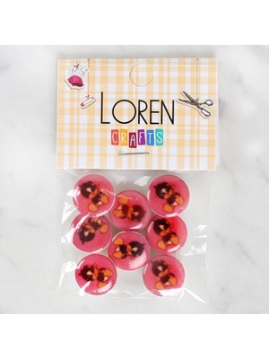 Loren Crafts 8'li Ördek Düğme - 1209
