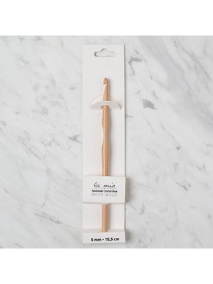 La Mia Whitewood 5 mm 15.5 cm Ahşap Yün Tığ