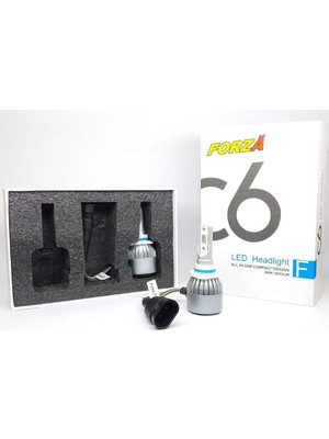 Forza 12V 9005 Hb3 Cob LED Xenon Far Ampul Seti K.mavi 30.000K