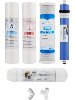 Milsuart Açık Kasa Su Arıtma Cihazı 5li Filtresi Standart Membran Set