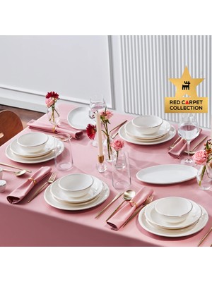 Karaca Red Carpet Collection Stream Bone Fortune 53 Parça 12 Kişilik Yemek Takımı Gold
