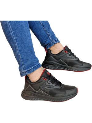 Kinetix Posıttıve Pu Siyah Comfort Fuspetli Kaymaz Spor Ayakkabı