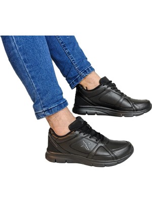 Kinetix Kalen Pu Siyah Hafif ve Rahat Günlük Spor Ayakkabı