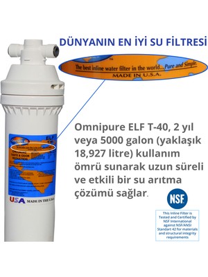Omnipure Atık Atmayan, Direk Musluğa Bağlanabilen ve Tak-Çıkar Kolay Kurulumlu Su Arıtma Cihazı