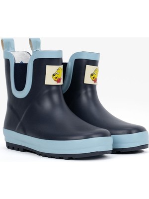 Haribo Lacivert Kısa Kürklü Çocuk Yağmur Çizmesi