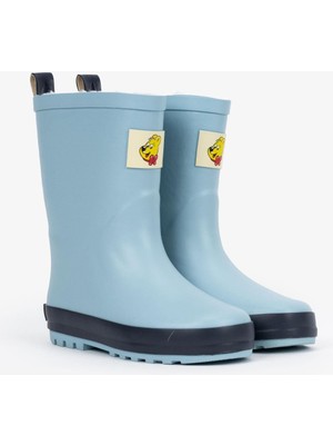Haribo Açık Mavi Uzun Kürklü Çocuk Yağmur Çizmesi