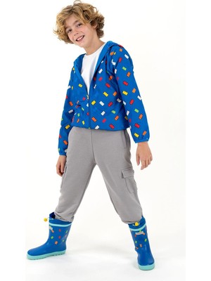 Haribo Mavi Çocuk Ince Mont / Rüzgarlık