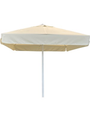 Form Outdoor Prince 250 x 250/8 Manuel Teleskopik Etekli Kare Şemsiye Krem