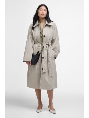 Barbour Garbo Showerproof Trençkot SN11 Light Sand/rosemary Tartan