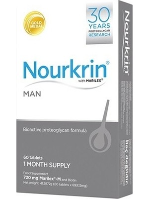 Nourkrin Man 60 Tablet Bioaktif Proteoglikan Formülü ile Erkekler İçin Özel Takviye