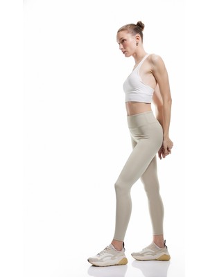 Koton Normal Bel Dikiş Detaylı Skinny Fit Spor Tayt