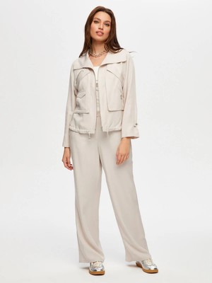 Faik Sönmez Metal Fermuar Detaylı Tenselli Casual Ceket S25CKT033