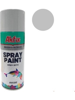 Emirhan Nalbur Akfix  Sprey Boya 400 ml Mat Gümüş Efekt Krom