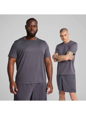 Puma Erkek  Puma M Tad Ess Solıd Cat Tee Lc Gri Erkek T-Shirt