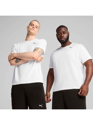 Puma Erkek  Puma M Tad Ess Solıd Cat Tee Lc Beyaz Erkek T-Shirt