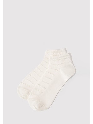 Mavi Ekru Patik Çorap 1912895-70053