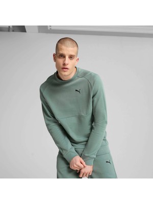 Puma Erkek Yeşil Pumatech Crew Yeşil Erkek Sweatshirt