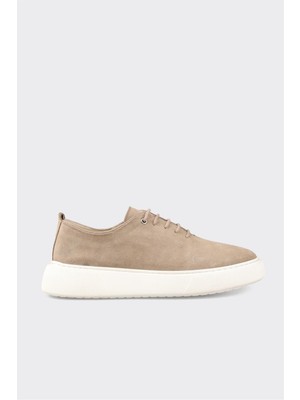 Elle Bej Deri Erkek Günlük Ayakkabı