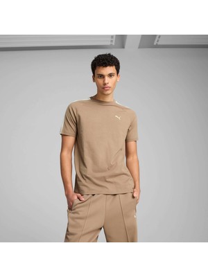 Puma Erkek Kahverengi Puma T7 Tee Kahverengi Erkek T-Shirt
