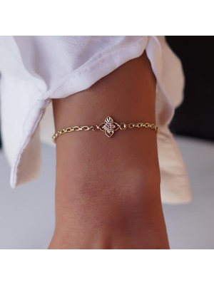 İzgi Taşlı Yonca Bileklik