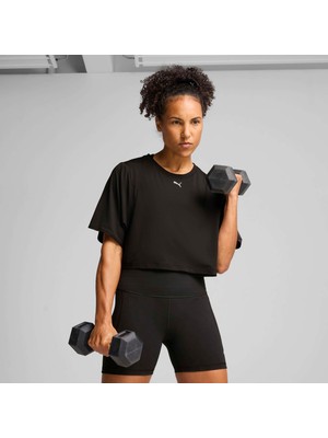 Puma Kadın Siyah Puma W Cloudspun Mesh Tee Siyah Kadın T-Shirt