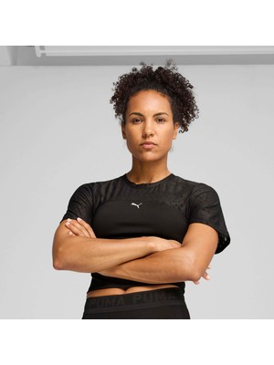 Puma Kadın Siyah Puma Lace Top - Short Siyah Kadın Crop