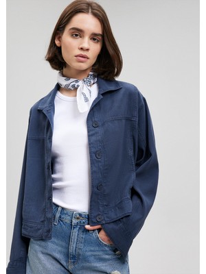 Mavi Baskılı Beyaz Bandana 1911810-70057