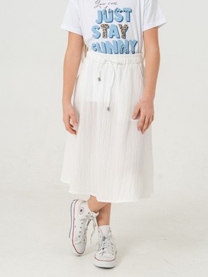 Kız Çocuk Kloş Keten Etek 2951