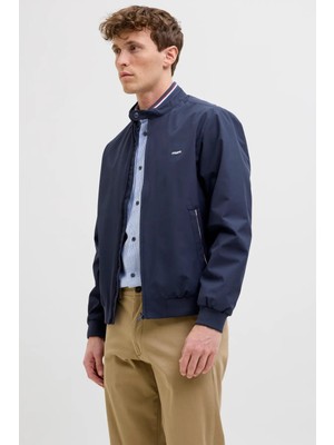 Jack & Jones Erkek Jprblubrad Mevsimlik Bomber Ceket 12273393 Lacivert