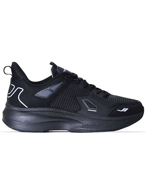 Lescon Zoom 3 Easystep Erkek Spor Ayakkabı Siyah Tekstil Malzeme Hafif Phlon Taban
