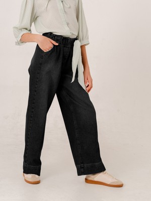 Kız Çocuk Geniş Köprülü Kot Pantolon 2195