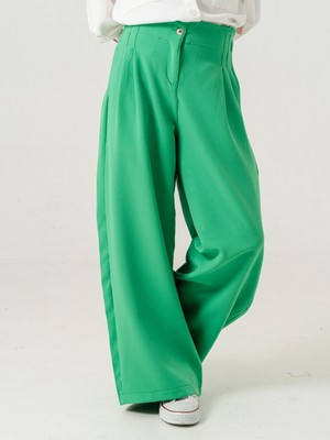 Kız Çocuk Çift Pileli Pantolon 2567