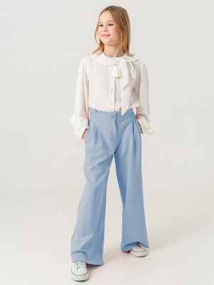 Kız Çocuk Çift Pileli Pantolon 2567