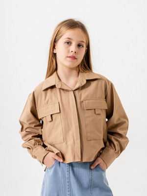 Giyicem Kız Çocuk Gizli Patlı Gömlek 3161