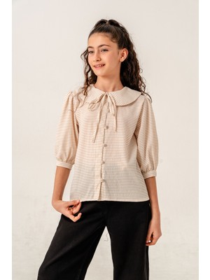 Giyicem Kız Çocuk Bebe Yakalı Gömlek 3162