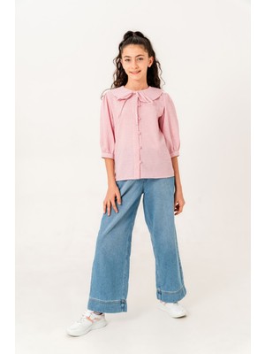 Giyicem Kız Çocuk Bebe Yakalı Gömlek 3162