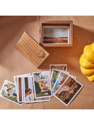 Storemax Smile Tasarı mlı Ahşap Fotoğraf Kutusu
