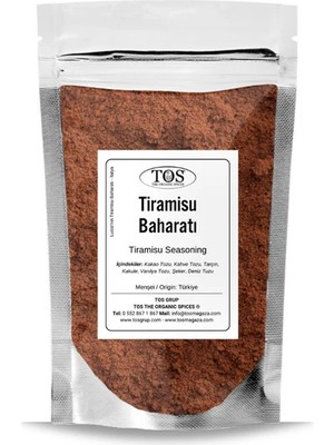 TOS The Organic Spices Lucia'nın Tiramisu Baharatı 100 gr