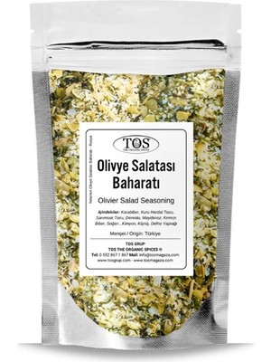 TOS The Organic Spices Nina'nın Olivye Salatası Baharatı 500 gr